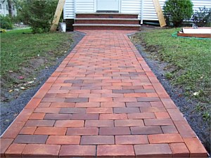 glen gery 52dd 53dd running bond pattern walkway walk way brick pavers clay brick classic walks